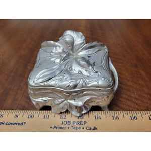 Antique B W Brainard Wilson Jewelry Casket Trinket Box Art Nouveau Victorian